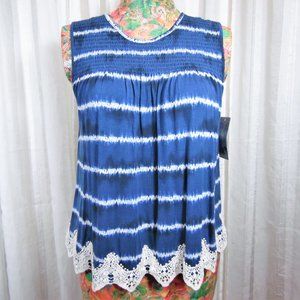 Jolt striped tie dye Top